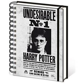 Harry Potter Wanted Undesirable No1 A5 Wiro Notebook Hardbacked Magic Wizard