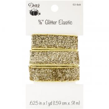 Dritz Golden Glitter Strap – 5/8 × 1 Yd