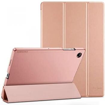 ProCase Hülle für Galaxy Tab A8 10.5” (SM-X200/ X205) 2022 Dreifach Falt Klapp Schutzhülle Case Ultra Dünn Leicht Ständer Schale Smart Cover mit Translucent Frosted Rückhülle (Roségold)