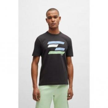 Camiseta Casual BOSS 50513005 Gris Oscuro XXL