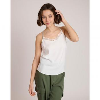 Top de mujer de tirantes con encaje