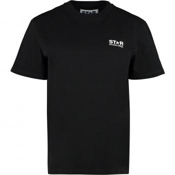 T-shirt logo Golden Goose cotone nero S