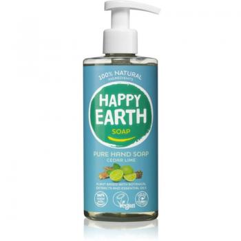 Gelukkige Aarde Handzeep 100% Natuurlijk Cedar Limoen 300 ml