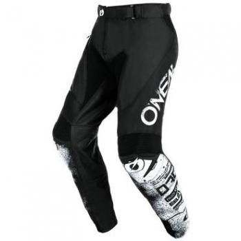 Pantalon de motocross O'Neal Mayhem Scarz Noir Blanc 32