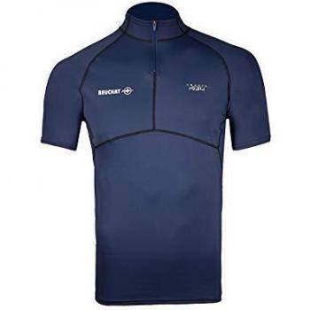 T-shirt Zippé Anti-UV Beuchat Atoll Homme Bleu M