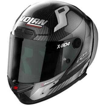 Cascos Nolan X‑804 RS Ultra Carbon Hot Lap Negro y Gris 2XS