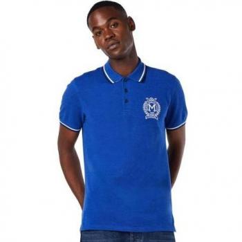 Men's Crest Pique Embroidered Polo Shirt