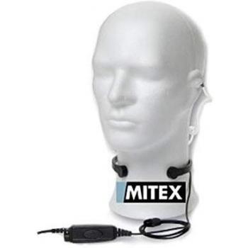 Mitex Law Enforcement Vibration Pickup Throat Mic with Earpiece