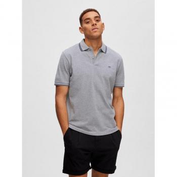 Selected Homme Poloshirt SLHDANTE in Grau
