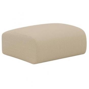 Puf de tela color beige POGNI de Maison Céphy