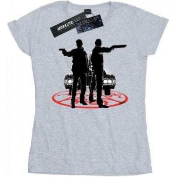 Women's Supernatural TV Show Sam And Dean Silhouette T-shirt