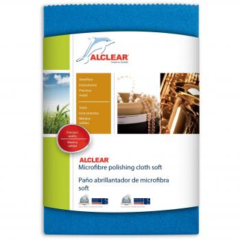 ALCLEAR Soft Microfibre Polishing Cloth, Blue, 40 x 40 cm