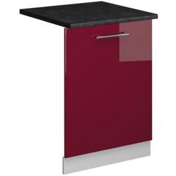 Vicco, Rouge Bordeaux Haute Brillance, 60cm, Fame-Line, PT Anthracite