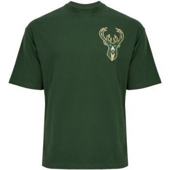 New Era Herren Shirt Milwaukee Bucks Oversized L Grün