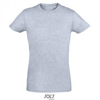 Sol's Baumwoll T-Shirt Herren Regent Fit Kurzarm Blau (XS)