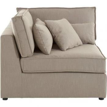 RAUM.ID Sofa‑Eckmodul “Florid” – 60 % Baumwolle / 40 % Leinen