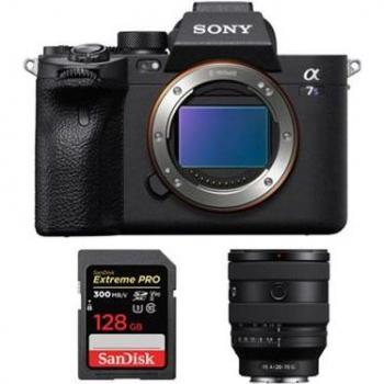 Sony Alpha A7S III – Pack complet : boitier noir, l’objectif FE 20‑70 mm f/4 G et la carte SanDisk 128 Go Extreme Pro