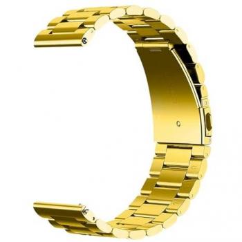 Pulsera Metálica de Acero Inoxidable Color Oro para Reloj de 22mm