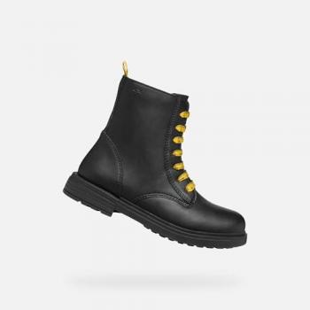 Geox Stivali Eclair Bambina Black/Yellow EU 36