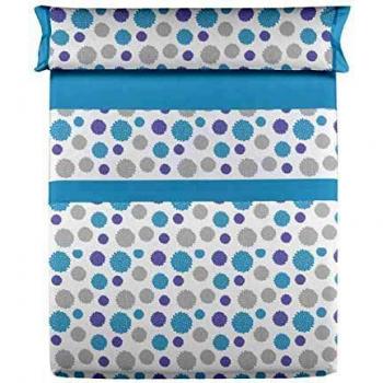 Colvihome 3‑Pack Blue Fitted Sheets for 105 cm Beds – Pure Cotton, Machine Washable