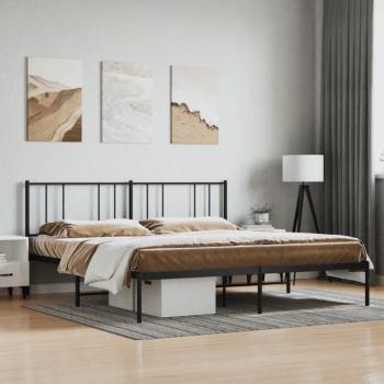 Base de Cama JINLEFU en Metal Negro