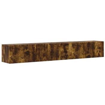 Two‑Piece Smoked Oak TV Wall Cabinet – 98 × 31 × 29.5 cm (VidaXL)