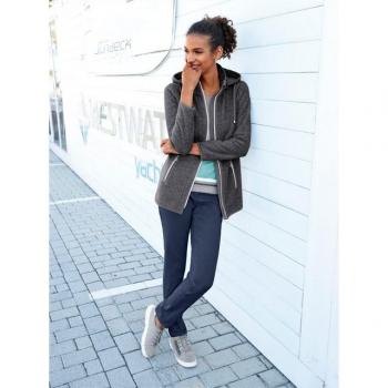Damen Fleecejacke „Melor“ – Graublau Anthrazit, 40