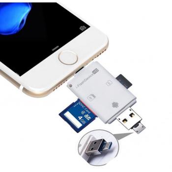 IPhone/iPad USB Flash Drive and SD Card Reader