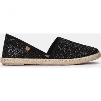 Verbenas Carmen Glitzer Espadrille Schwarz Damen Größe 39