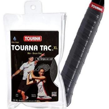 Tourna Tac Overgrip Bundle (10 Pieces, Black, X-Large)