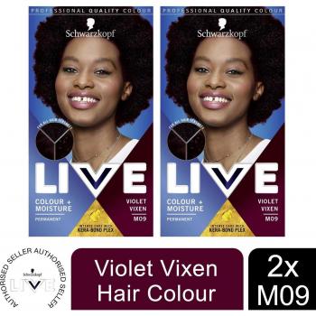 Schwarzkopf Live Colour Moisture M09 Violet Vixen Permanent Hair Dye