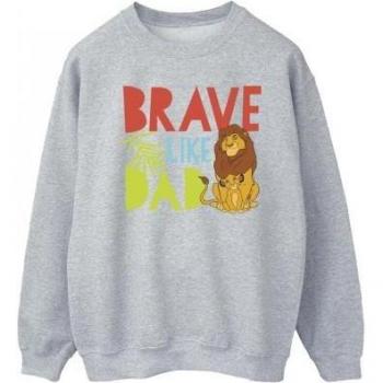 Sweatshirt Uomo Brave Like Dad Disney Il Re Leone