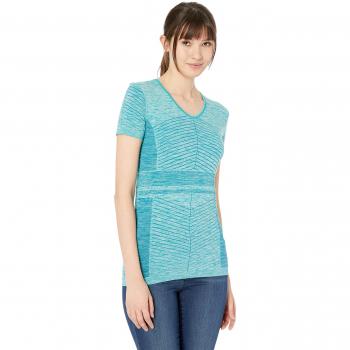 Salomon Elevate Move 'on Langarmshirt Damen Deep Lagoon Größe L
