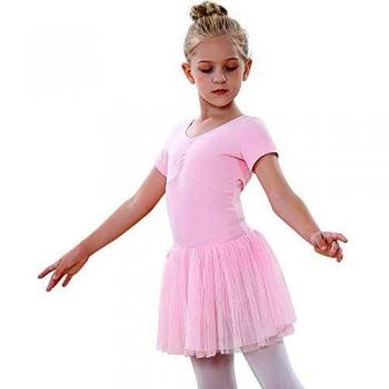 Tanzdunsje Kids’ Ballet Outfit: Tutu, Leotard, and Shorts Sleeve