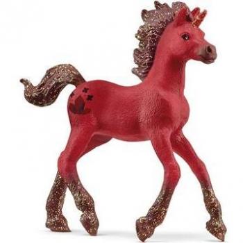 Unicornio bebé rojo con cristal Schleich 70767