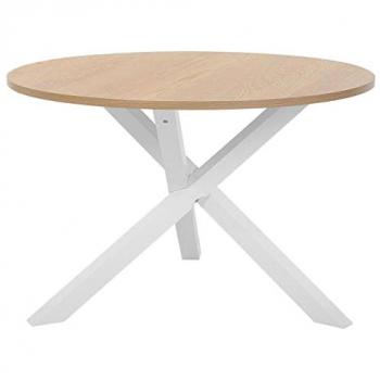 Mesa de Comedor de Madera Clara Ø 120 cm Jacksonville