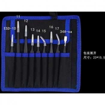 6/10Pcs Stainless Steel Tweezers Kit