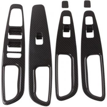 Accessoires de lève-vitre en fibre de carbone pour Hyundai Santa Fe