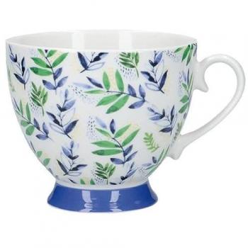 Leafy Lemon 400ml Footed Mug Set by KitchenCraft
