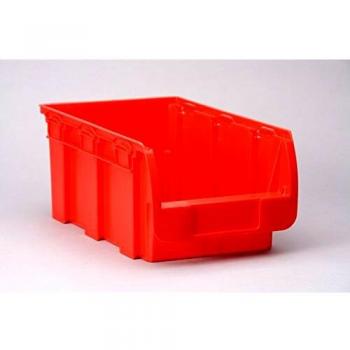 ALLIT ProfiPlus Compact 4 Sichtlagerkasten, rot, 210 x 350 x 150 mm