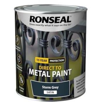 Direct to Metal Paint Storm Grey Satin 750ml RSLDTMSTS750