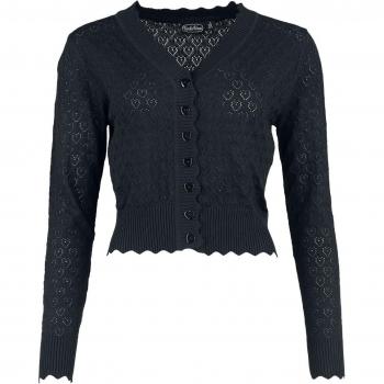 Black Heart Scallop Cardigan