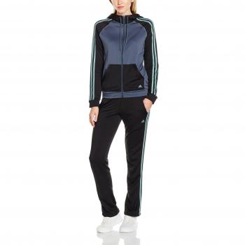 Damen-New Young Trainingsanzug adidas – Utiblu/Schwarz/Vapste – XS (2.0)