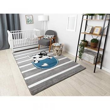 Tappeto Bulldog Piccolo Grigio Argento 140x190