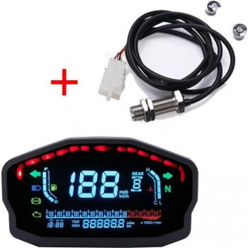 LCD Digital Speedometer with Backlight for Motorcycles