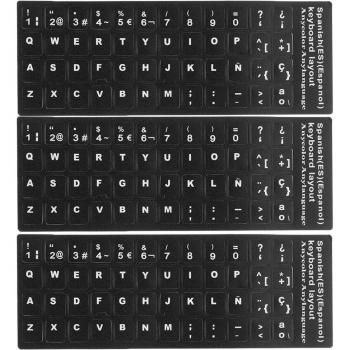 Spanish Keyboard Layout Stickers