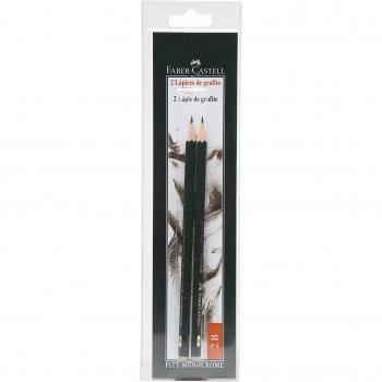 Faber-Castell 9000 Lápiz de Grafito 2B Blíster de 2 Unidades
