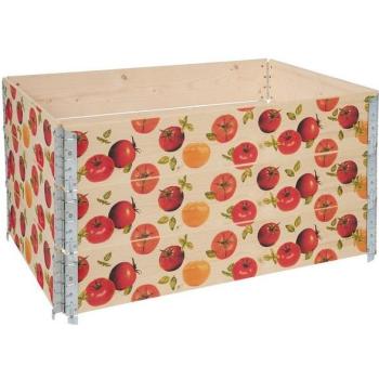 Cadre de jardin imprimé 120 x 80 x 20 cm – bac potager Gd‑0075