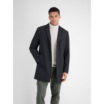 LERROS Herren Langjacke Eleganter Wollmantel