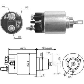 Arrancador eléctrico con solenoide MAGNETI MARELLI 940113050208